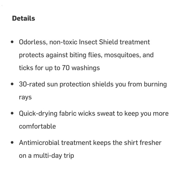 NWT ExOfficio Men's BugsAway Chas'r Crew LS Shirt Small - Picture 4 of 4